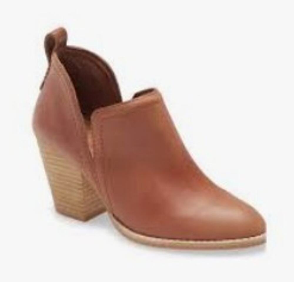 NEW Jeffrey Campbell Rosalee leather ankle booties tan womens boots size 8.5